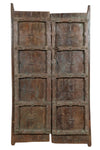 Biscottini Porta portone in legno massello e ferro da interno o da esterno vecchia e antica medievale scorrevole