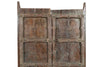 Biscottini Porta portone in legno massello e ferro da interno o da esterno vecchia e antica medievale scorrevole
