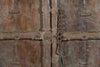 Biscottini Porta portone in legno massello e ferro da interno o da esterno vecchia e antica medievale scorrevole
