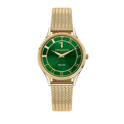 Orologio TRUSSARDI donna T-star tempo acciaio dorato / verde