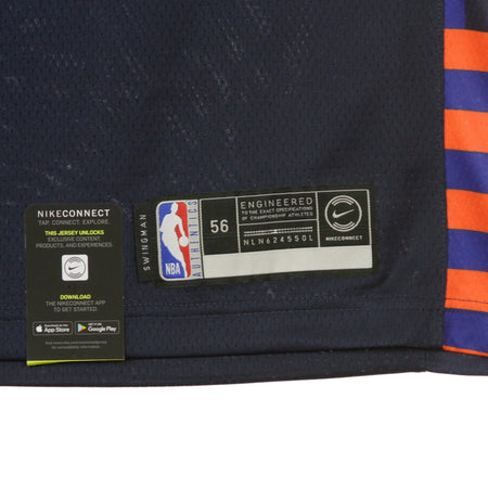 NIKE NBA Canotta Basket Uomo Nba Swingman Jersey City Edition No 11 Frank Ntilikina Neykni College Navy da uomo