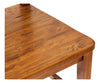 Biscottini Sedia Country con struttura in faggio e seduta in legno massello di tiglio finitura noce L45xPR43xH92 cm Made in Italy