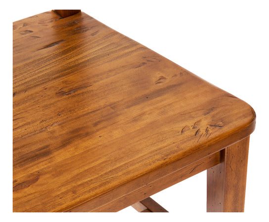 Biscottini Sedia Country con struttura in faggio e seduta in legno massello di tiglio finitura noce L45xPR43xH92 cm Made in Italy