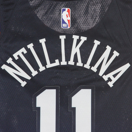 NIKE NBA Canotta Basket Uomo Nba Swingman Jersey City Edition No 11 Frank Ntilikina Neykni College Navy da uomo
