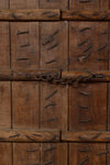 Biscottini Porta portone in legno massello e ferro da interno o da esterno vecchia e antica medievale scorrevole