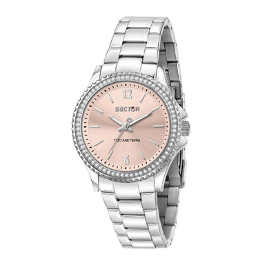Orologio SECTOR donna 230 strass acciaio / rosa