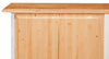Biscottini Comò Country in legno massello di tiglio struttura bianca anticata piano finitura naturale L114xPR49xH99 cm. Made in Italy