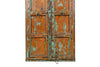 Biscottini Porta portone in legno massello e ferro da interno o da esterno vecchia e antica medievale scorrevole