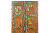 Biscottini Porta portone in legno massello e ferro da interno o da esterno vecchia e antica medievale scorrevole