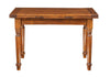 Biscottini Tavolo Country allungabile in legno massello di tiglio finitura noce L120xPR80xH80 cm. Made in Italy