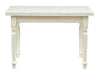 Biscottini Tavolo Country allungabile in legno massello di tiglio finitura bianca anticata L120xPR80xH80 cm. Made in Italy