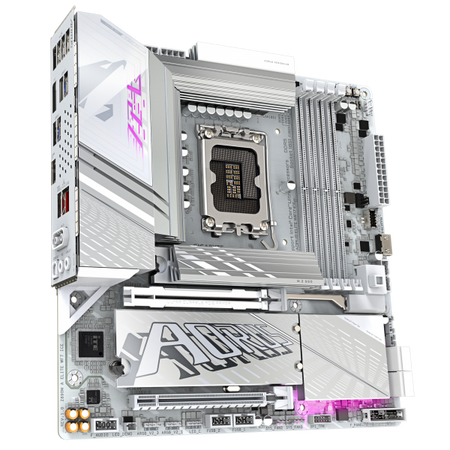 Scheda madre Gigabyte Z890M AORUS ELITE WIFI7 ICE - Supporto processori Intel Core Ultra (Series 2) Socket 1851 - Ram 4x DDR5 - Hdmi, DisplayPort - RAID 0,1,5,10 - 8x Usb3.2 / 2x Usb2.0 - GLan - Au