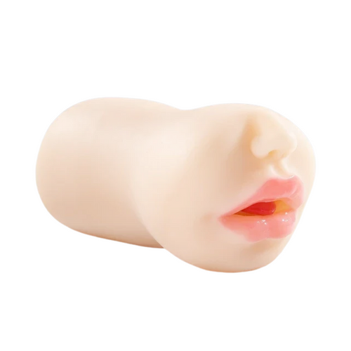 Masturbatore Maschile Realistico Effetto Sesso Orale Bocca e Lingua Sex Toy Uomo