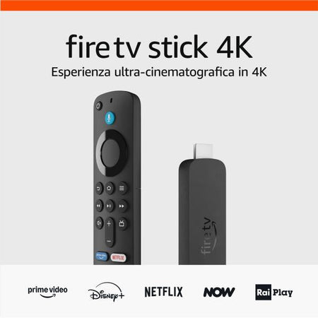 AMAZON ALEXA FIRE TV STICK 4K 8GB - WIFI 6