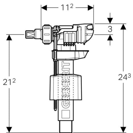 Rubinetto a Galleggiante Tipo 380 3/8″ Geberit 240.784.00.1
