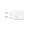 VULTECH CC-133PDCUGWH - CARICATORE UNIVERSALE 1 PORTA TYPE-C PD33 QC 3.0 GAN 33W PPS BIANCO DIMENSIONI COMPATTE