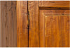 Biscottini Armadio Country in legno massello di tiglio finitura noce L120xPR59xH197 cm. Made in Italy