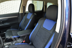 Coprisedili su misura per Mitsubishi Outlander 3 (2012-2015), Leather style