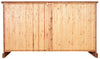 Biscottini Credenza Country in legno massello di tiglio finitura naturale L180xPR58xH105 cm. Made in Italy