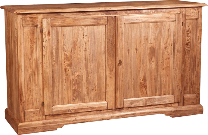 Biscottini Biscottini Credenza Country Legno Massello Tiglio Naturale 180x58x105 Made Italy
