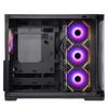 Case DARK CAVE CURVED - Gaming Tower- ATX- 4x12cm ARGB fan- 2xUSB3- Type-C- Curved Temp Glass Side & Front Panel