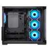 Case DARK CAVE CURVED - Gaming Tower- ATX- 4x12cm ARGB fan- 2xUSB3- Type-C- Curved Temp Glass Side & Front Panel