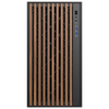 Case WOODY - Gaming Tower- ATX- 3x14cm Black fan- 2xUSB3- Type-C- Wood Front- Temp Glass Side Panel