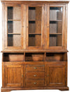Biscottini Libreria Country Biscottini legno massello tiglio finitura noce 172x50x226 Made