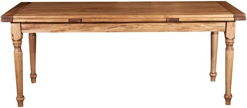 Biscottini Tavolo Country allungabile in legno massello di tiglio L200xPR90xH80 cm. Made in Italy