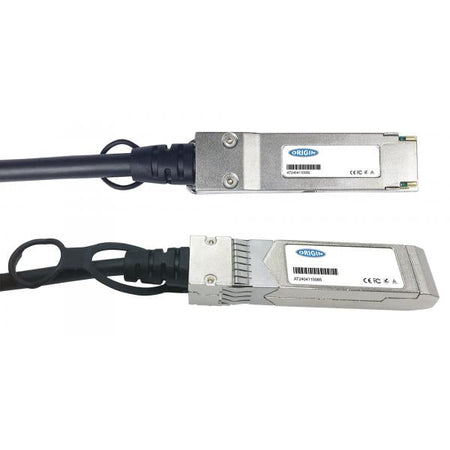 Origin Storage MC2309130-002-OS cavo InfiniBand e in fibra ottica 2 m QSFP+ SFP+ DAC Nero (Origin Storage MC2309130-002 NVIDIA Mellanox Compatible Direct Attach Copper Cable 40GBase-CU QSFP+ to 10GBa