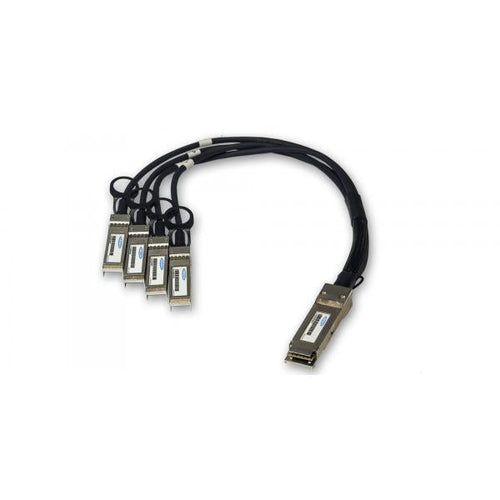 Origin Storage AA1404033-E6-OS cavo InfiniBand e in fibra ottica 1 m QSFP+ 4x SFP+ DAC Nero (Origin Storage AA1404033-E6 Avaya Nortel Compatible Direct Attach Copper Breakout Cable 40GBase-CU QSFP+ t