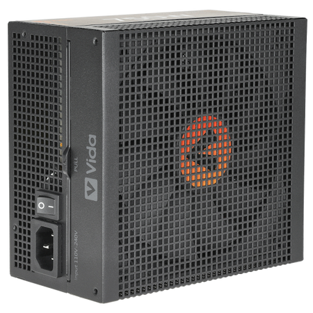 VIDA Heracles alimentatore per computer 750 W 20+4 pin ATX ATX Nero (Vida 750W Heracles Black ATX 3.1 Gaming PSU, 80+ Gold, Fully Modular, 14cm Ultra-Quiet Semi-Fanless FDM Fan, Flat Black Cables, PC