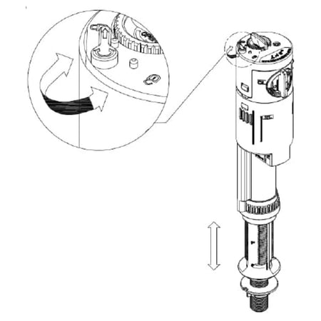 Galleggiante silenzioso con Attacco basso Compact 2.01/TO ITS Todini