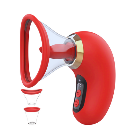 Succhia Clitoride Vibratore con Lingua in Silicone Controllo Remoto App Sex Toy