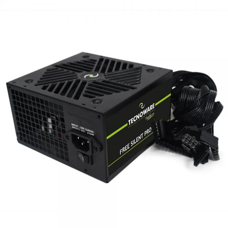 Alimentatore Tecnoware FreeSilent Pro 750W ATX - Ventola 12 cm, 1 x 24 Poli, 1 x 12 V 4+4 Poli, 2 x 6+2 PCI-E, 2 x Molex, 4 x SATA