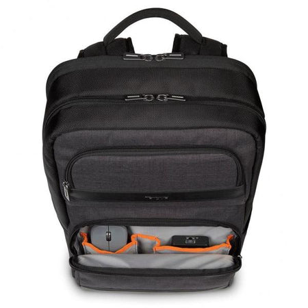 Targus CitySmart zaino Zaino casual Nero, Grigio Ecopelle, Poliuretano [PU] (CITYSMART ADVANCED 12.5IN - 15 - LAPTOP BACKPACK BLACK)