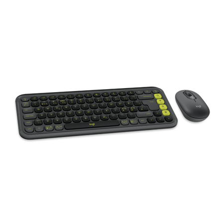 Logitech 920-013266 tastiera Mouse incluso Universale Bluetooth QZERTY Nordic Grafite (POP Icon Combo, Graphite [Nordic])