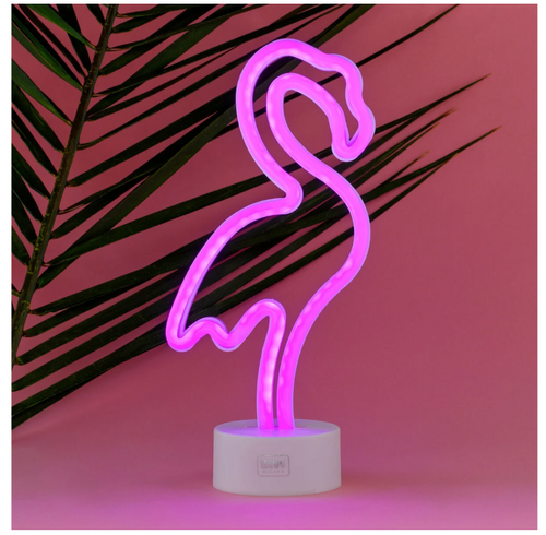 Lampada Led Effetto Neon - It's a Sign, tema Fenicottero