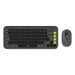 POP Icon Combo Tastiera Mouse Incluso Universale Bluetooth QWERTY Indiano Grafite, Verde