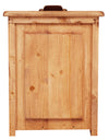 Biscottini Cassettiera Country in legno massello di tiglio finitura naturale L63xPR41xH120 cm. Made in Italy