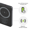 dbramante1928 CP10SLBL7178 batteria portatile 10000 mAh Carica wireless Grigio (re-charge Power Bank 10K)