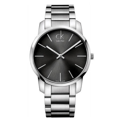 Orologio CALVIN KLEIN uomo City solo tempo acciaio nero