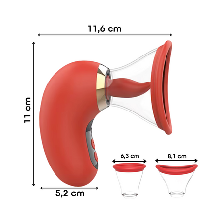Succhia Clitoride Vibratore con Lingua in Silicone Controllo Remoto App Sex Toy