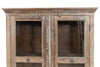 Biscottini Biscottini Vetrina Legno Massiccio Recupero Anticata Mobile 114x42x183 Arredo