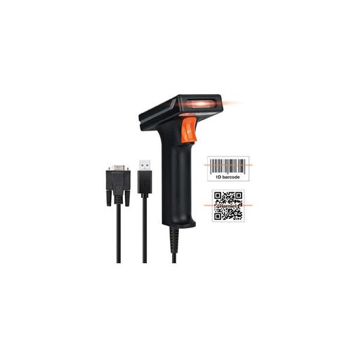 HBCS2D120US lettore di codici a barre Lettore di codici a barre portatile 2D CMOS Nero