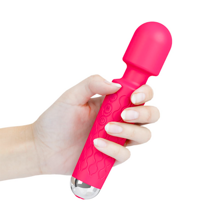 Wand Massager Massaggiatore Vibratore Ricaricabile in Silicone Sex Toy per Donna