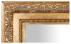 Biscottini Specchio Specchiera da parete e appendere verticale/orizzontale L36xPR4xH83 cm finitura foglia oro anticato.