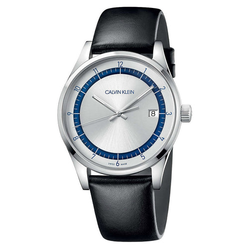 Orologio Calvin Klein Completion Uomo pelle nero / silver