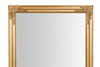 Biscottini Specchio Specchiera da parete e appendere verticale/orizzontale L73xPR4xH181 cm finitura foglia oro anticato.