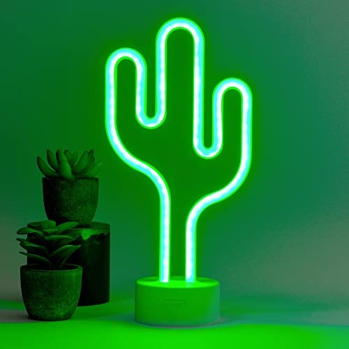 Legami, Lampada Led Effetto Neon, Tema Cactus